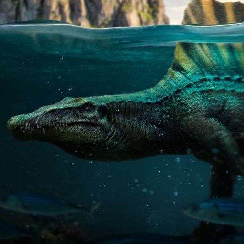 Spinosaurus Jurassic World Icons Statue by Iron Studios
