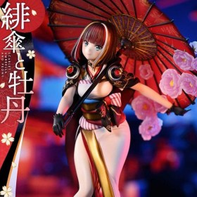 Scarlet Umbrella And Peony Fuzichoco Original Illustration Prisma Wing PVC 1/7 Statue by Prime 1 Studio