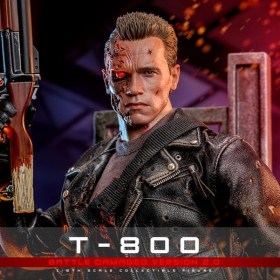 T-800 Battle Damaged Version 2.0 Terminator 2 Movie Masterpiece 1/6 Action Figure by Hot Toys