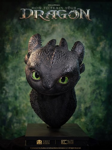 Toothless How To Train Your Dragon Life Size Bust by ECC