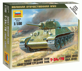 Soviet Medium Tank T-34/76 (mod.1940) by Zvezda