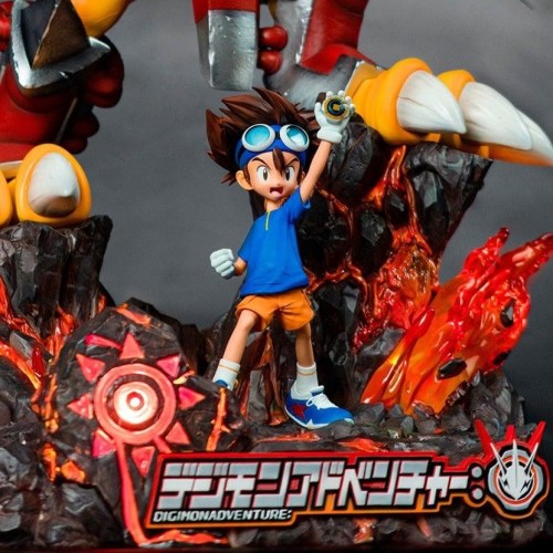 Taichi Yagami & WarGreymon statue by BandaiNamco – Infinity Studio