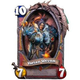Varian Wrynn Hearthstone Art Statue Frame by Blizzard 