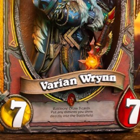 Varian Wrynn Hearthstone Art Statue Frame by Blizzard 
