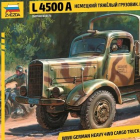 WWII German heavy 4wd cargo truck. Schwerer LKW 4, 5 t L4500A by Zvezda