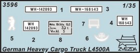 WWII German heavy 4wd cargo truck. Schwerer LKW 4, 5 t L4500A by Zvezda