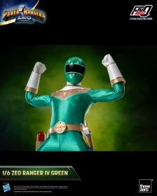 Ranger IV Green Power Rangers Zeo FigZero 1/6 Action Figure by ThreeZero