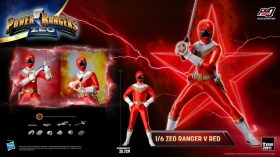 Ranger V Red Power Rangers Zeo FigZero 1/6 Action Figure by ThreeZero