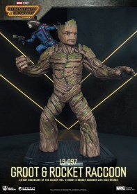 Groot & Rocket Raccoon Guardians of the Galaxy 3 Life-Size Statue by Beast Kingdom Toys