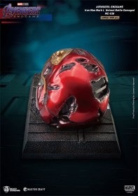 Iron Man Mark50 Helmet Battle Damaged Avengers Endgame Master Craft Statue by Beast Kingdom