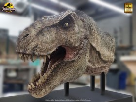 Tyrannosaurus Rex Head Jurassic Park Life-Size Statue by ECC