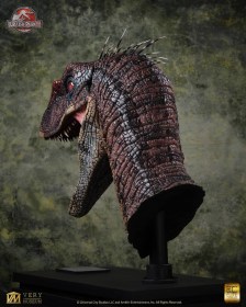 Male Alpha Velociraptor Blood Knight Jurassic Park III Life Size Bust by ECC