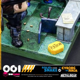 Solid Snake Vs Cyborg Ninja Ft. Otacon Metal Gear Solid DioCube PVC Diorama by Figurama Collectors