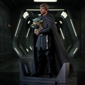 Luke Skywalker & Grogu Star Wars The Mandalorian Premier Collection 1/7 Statue by Gentle Giant