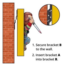 Chucky (Child´s Play) Bride of Chucky 1/1 Wall Sculpture by HCG