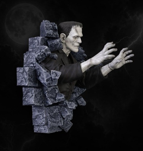 Frankenstein Wall Sculpture Classic Horror Edition Half Scale by HCG