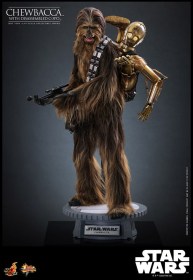 Chewbacca with Disassembled C-3PO Star Wars Episode V Movie Masterpiece 1/6 Action Figure by Hot Toys