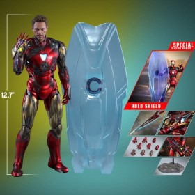 Iron Man Mark LXXXV (Battle Damaged Version) Special Edition Avengers Endgame Movie Masterpiece Diecast 1/6 Action Figure by Hot Toys