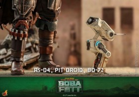 R5-D4, Pit Droid, & BD-72 Star Wars The Mandalorian 1/6 Action Figures by Hot Toys