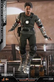 Tony Stark (Mech Test Version) Iron Man Movie Masterpiece 1/6 Action Figure by Hot Toys