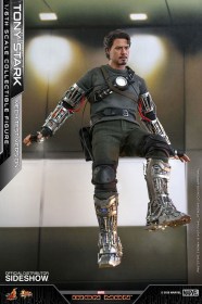 Tony Stark (Mech Test Version) Iron Man Movie Masterpiece 1/6 Action Figure by Hot Toys