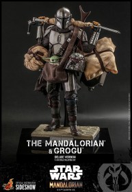 The Mandalorian & Grogu Deluxe Version Star Wars The Mandalorian 1/6 Action Figure 2-Pack by Hot Toys