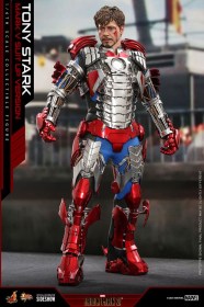 Tony Stark (Mark V Suit Up Version) Iron Man 2 Movie Masterpiece 1/6 Action Figure by Hot Toys