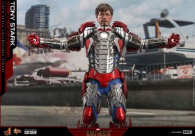Tony Stark (Mark V Suit Up Version) Iron Man 2 Movie Masterpiece 1/6 Action Figure by Hot Toys