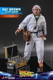 Doc Brown (Deluxe Version) Back To The Future Movie Masterpiece 1/6 Action Figure by Hot Toys