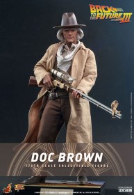 Doc Brown Back To The Zukunft III Movie Masterpiece 1/6 Action Figure by Hot Toys