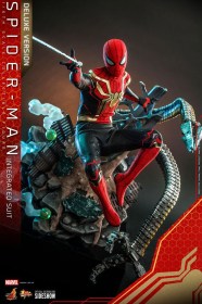 Spider-Man (Integrated Suit) Deluxe Ver. Spider-Man Far From Home Movie Masterpiece 1/6 Action Figure by Hot Toys