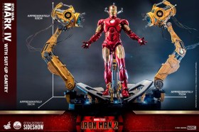 Iron Man Mark IV with Suit-Up Gantry Iron Man 2 1/4 Action Figure by Hot Toys