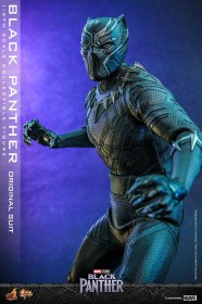 Black Panther (Original Suit) Black Panther Movie Masterpiece 1/6 Action Figure by Hot Toys