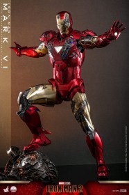 Iron Man Mark VI Iron Man 2 Action Figure 1/4 Scale by Hot Toys