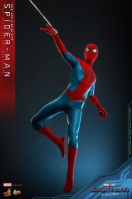 Spider-Man (New Red and Blue Suit) Spider-Man No Way Home Movie Masterpiece 1/6 Action Figure by Hot Toys
