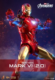 Iron Man Mark VI (2.0) Marvel's The Avengers Movie Masterpiece Diecast 1/6 Action Figure by Hot Toys