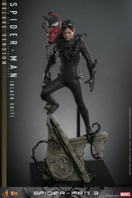 Spider-Man (Black Suit) Deluxe Version Spider-Man 3 Movie Masterpiece 1/6 Action Figure by Hot Toys