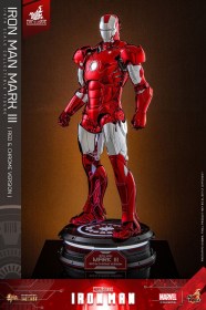 Iron Man Mark III (Red & Chrome Version) Exclusive Iron Man Movie Masterpiece Diecast 1/6 Action Figure by Hot Toys