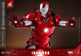 Iron Man Mark III (Red & Chrome Version) Exclusive Iron Man Movie Masterpiece Diecast 1/6 Action Figure by Hot Toys