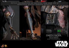 Darth Vader (Battle Damaged) Deluxe Version Star Wars 1/6 Action Figure by Hot Toys