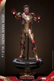 Iron Man Mark XLII (2.0) Iron Man 3 Movie Masterpiece Diecast 1/6 Action Figure by Hot Toys