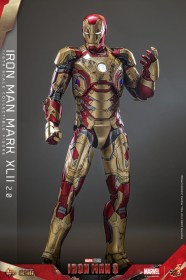 Iron Man Mark XLII (2.0) Iron Man 3 Movie Masterpiece Diecast 1/6 Action Figure by Hot Toys