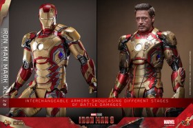 Iron Man Mark XLII (2.0) Iron Man 3 Movie Masterpiece Diecast 1/6 Action Figure by Hot Toys