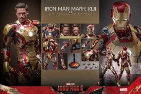 Iron Man Mark XLII (2.0) Iron Man 3 Movie Masterpiece Diecast 1/6 Action Figure by Hot Toys