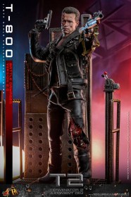 T-800 Battle Damaged Version 2.0 Terminator 2 Movie Masterpiece 1/6 Action Figure by Hot Toys