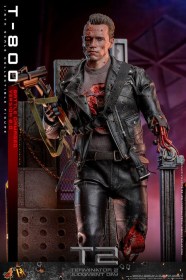 T-800 Battle Damaged Version 2.0 Terminator 2 Movie Masterpiece 1/6 Action Figure by Hot Toys