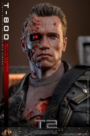 T-800 Battle Damaged Version 2.0 Terminator 2 Movie Masterpiece 1/6 Action Figure by Hot Toys