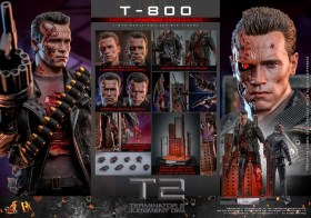 T-800 Battle Damaged Version 2.0 Terminator 2 Movie Masterpiece 1/6 Action Figure by Hot Toys