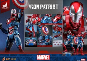 Iron Patriot Exclusive Marvel Comic Diecast Masterpiece 1/6 Action Figure by Hot Toys