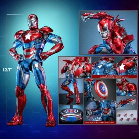 Iron Patriot Exclusive Marvel Comic Diecast Masterpiece 1/6 Action Figure by Hot Toys